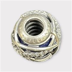 Pandora 925 Sterling Silver Galaxy Royal Blue & CZ Bead Charm